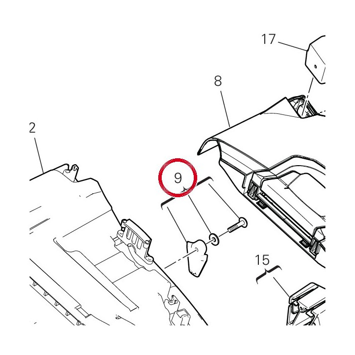 Ensemble de fixations — réf. 69916651A | Ducati Store