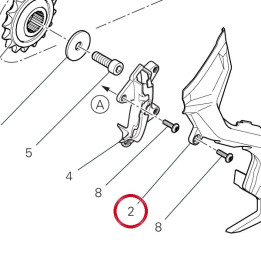 Couvercle pignon chaîne — réf. 4601I071A | Ducati Store