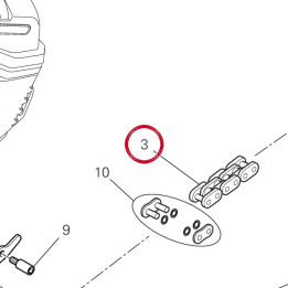 Chaîne  123+1 67641671A — réf. 67641671A | Ducati Store