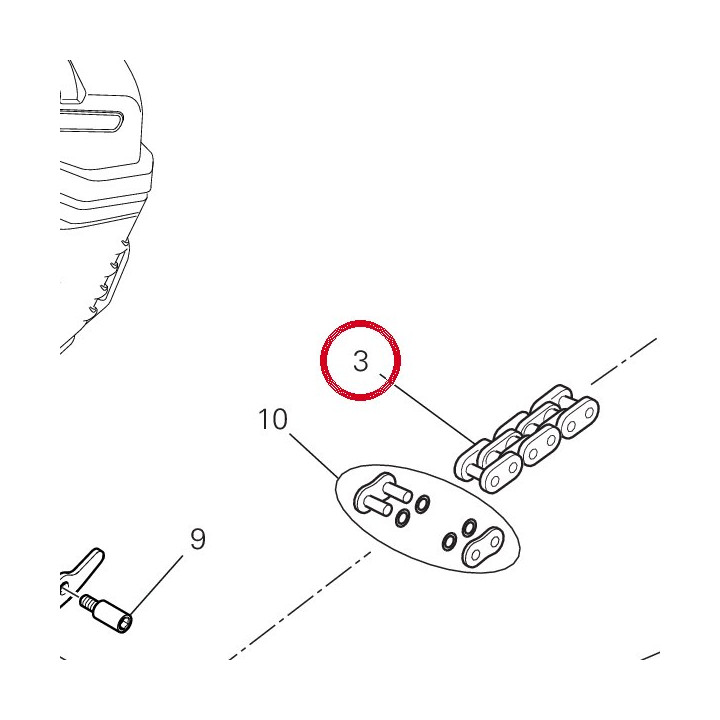 Chaîne  123+1 67641671A — réf. 67641671A | Ducati Store