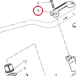 Cavalier guidon, supérieur — réf. 36015821AA | Ducati Store