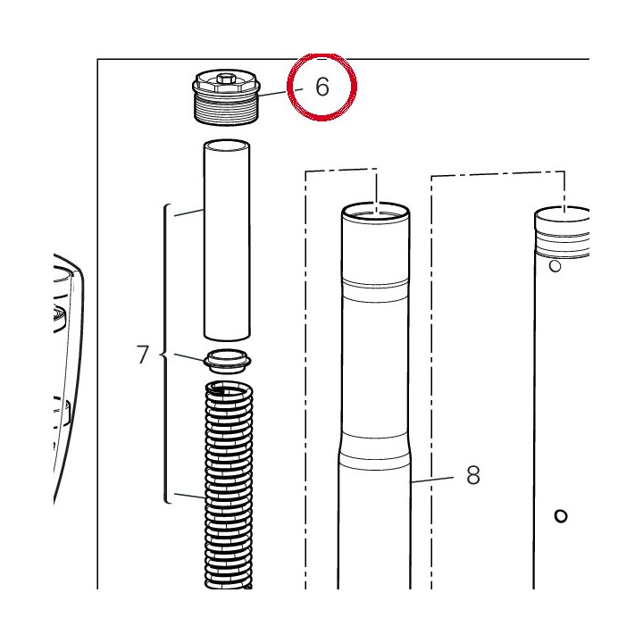 Bouchon gauche 34923001A — réf. 34923001A | Ducati Store