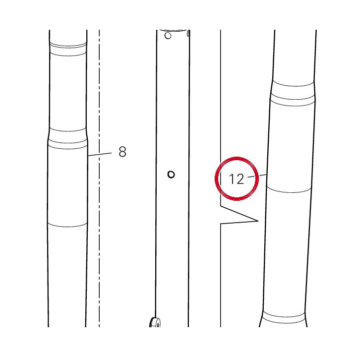 Fourche complète gauche — réf. 34521541A | Ducati Store