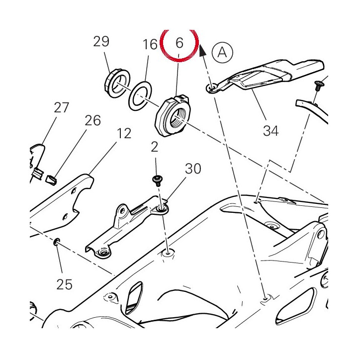 Patin de glissement — réf. 37310861BA | Ducati Store