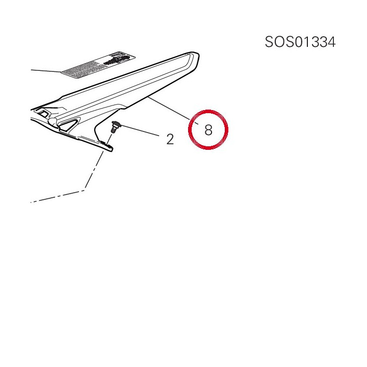 Aileron Cache-Chaîne — réf. 44610491A | Ducati Store