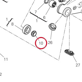 Entretoise 7131D741AA — réf. 7131D741AA | Ducati Store