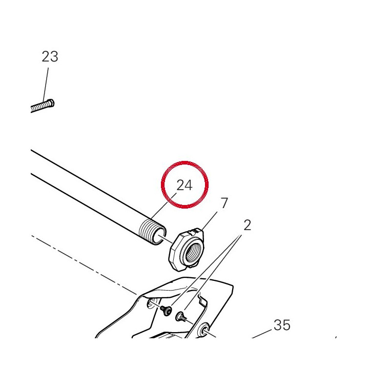 Pivot roue arrière — réf. 81910891AA | Ducati Store