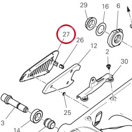 Bouchon bras oscillant — réf. 87211651A | Ducati Store