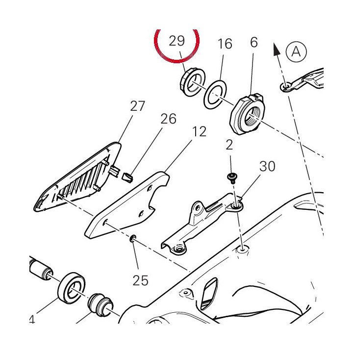 Ecrou 75011891AA — réf. 75011891AA | Ducati Store