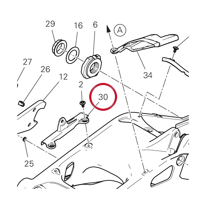 Equerre 8301P101A — réf. 8301P101A | Ducati Store