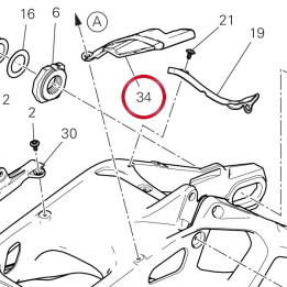 Patin chaîne supérieure — réf. 44712801A | Ducati Store