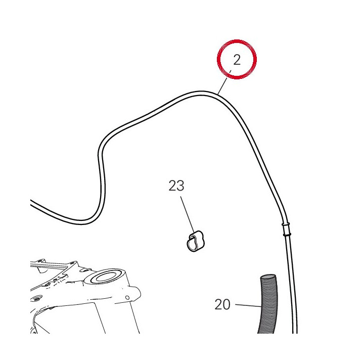 Durit boitier - étriers — réf. 61811631B | Ducati Store