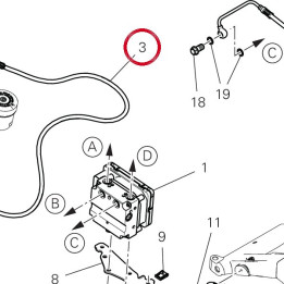 Durite maître cylindre av — réf. 61811641B | Ducati Store