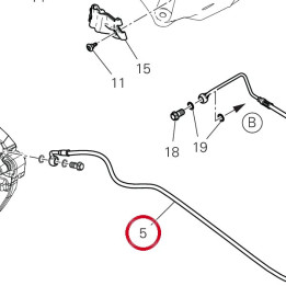 Tubo freno posteriore — réf. 61912181A | Ducati Store