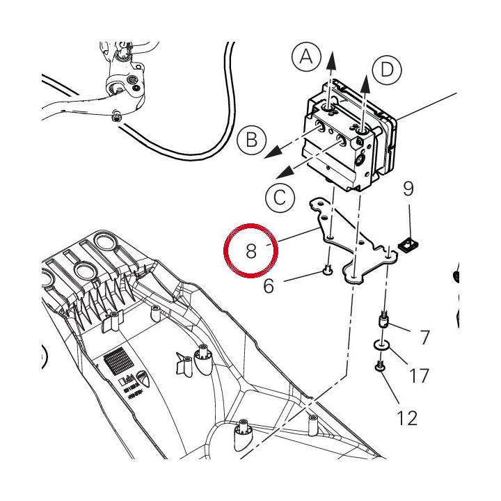 Support centrale cdi — réf. 8301H501AA | Ducati Store