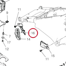 Support tuyaux Abs 8301H961A — réf. 8301H961A | Ducati Store