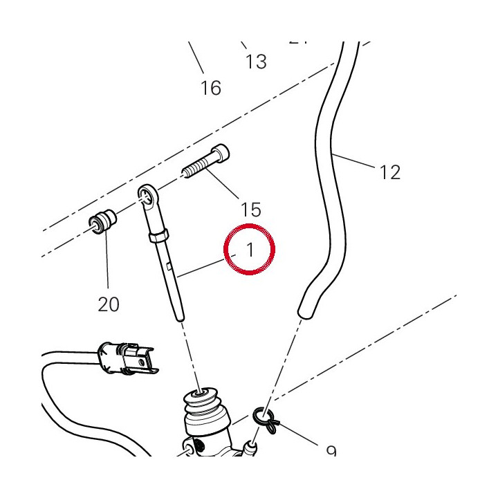 Tige maître cylindre — réf. 11723883AA | Ducati Store