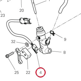 Interrupteur stop arrière — réf. 53920521A | Ducati Store