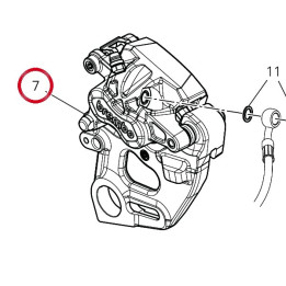Étrier frein arrière — réf. 61141711B | Ducati Store