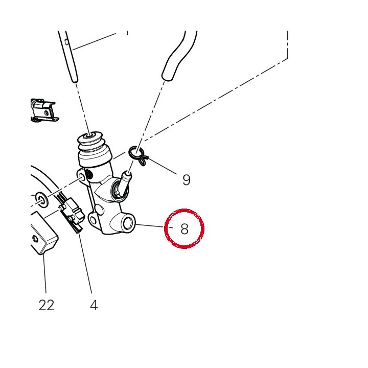 Pompe frein arrière — réf. 62540521A | Ducati Store