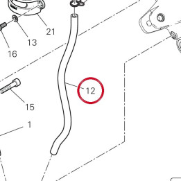 Tuyau frein arrière — réf. 87712761A | Ducati Store