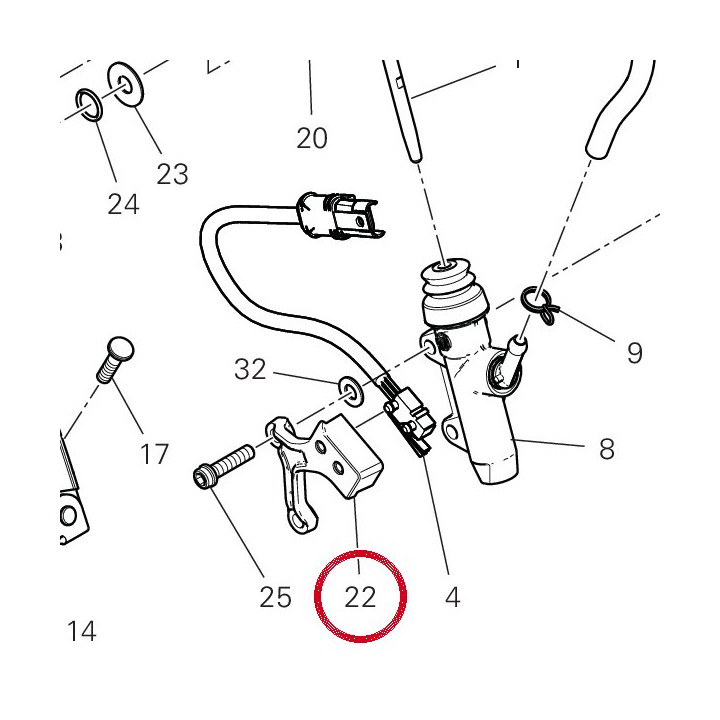 Equerre 8301H752AA — réf. 8301H752AA | Ducati Store