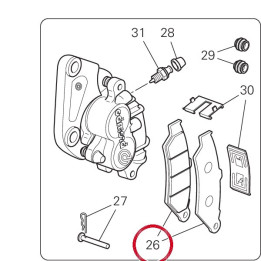 Kit arrière plaquettes — réf. 61311791A | Ducati Store