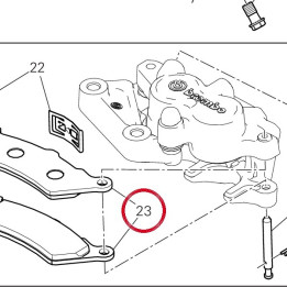Jeu plaquettes frein — réf. 61340941A | Ducati Store
