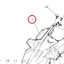 Number plate holder - upper — réf. 56116481A | Ducati Store