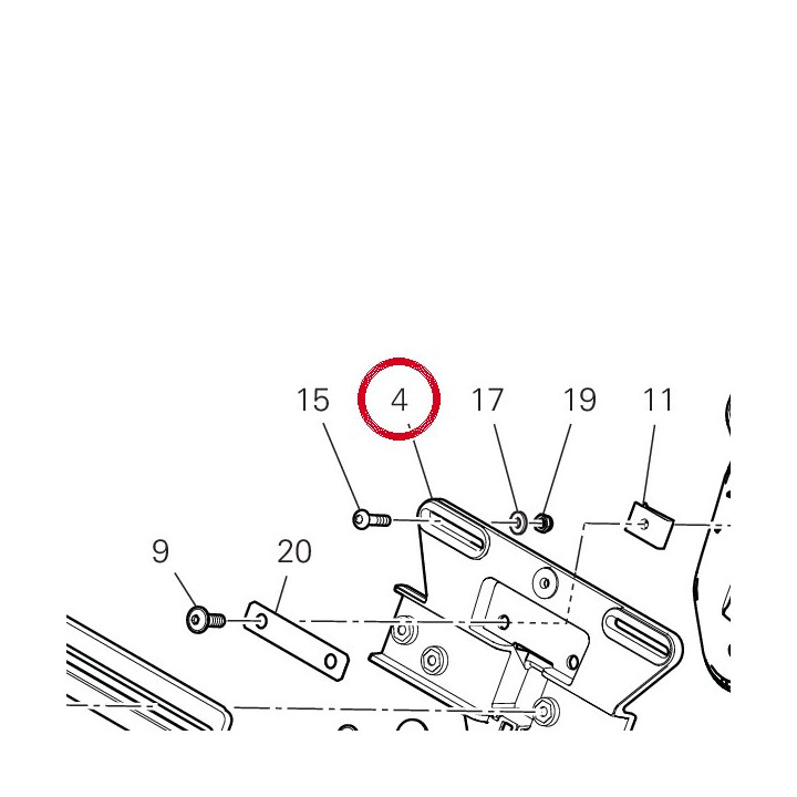 Demi-Plateau superiore — réf. 56116422A | Ducati Store