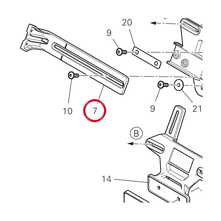 Coulisseau 56116442A — réf. 56116442A | Ducati Store