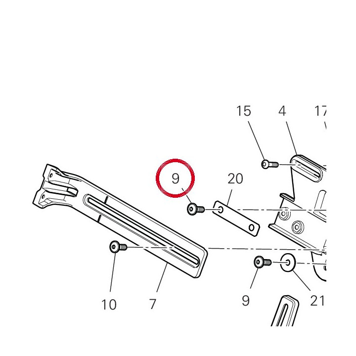 Vis tbeif M6X18 77240433CA — réf. 77240433CA | Ducati Store