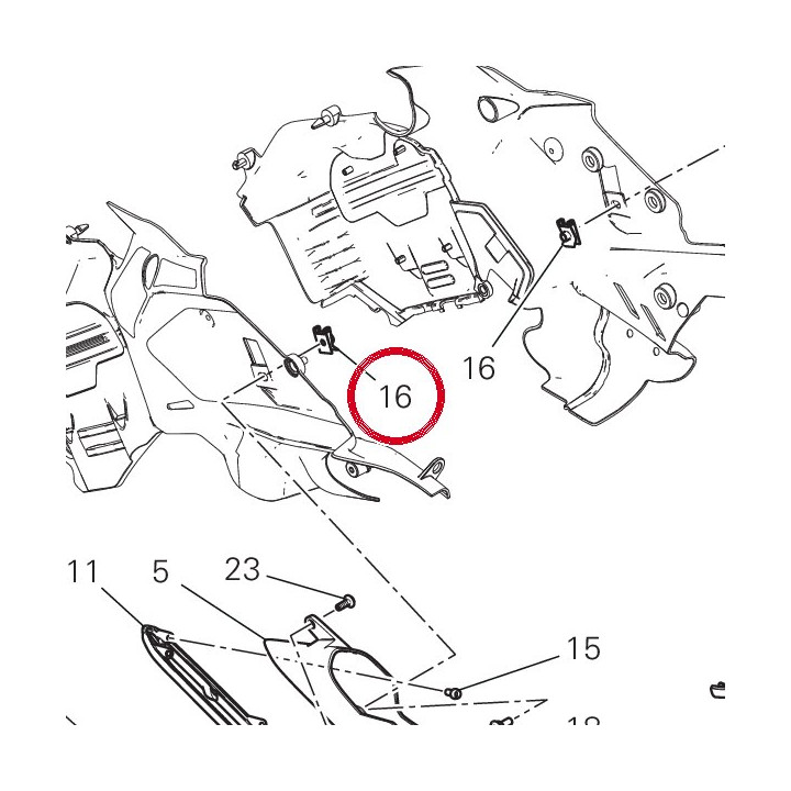 Fixation rapide 85040631A — réf. 85040631A | Ducati Store
