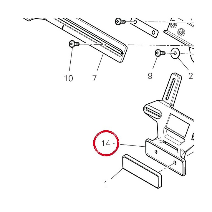 Demi-Plateau inférieur — réf. 56116432A | Ducati Store