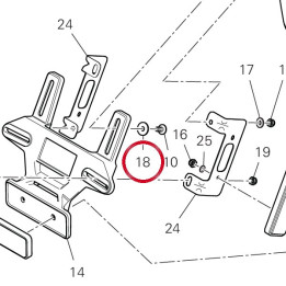 Rondelle 5X15X1,5 85250191A — réf. 85250191A | Ducati Store