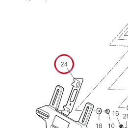 Support de reflecteur — réf. 8271H401AA | Ducati Store