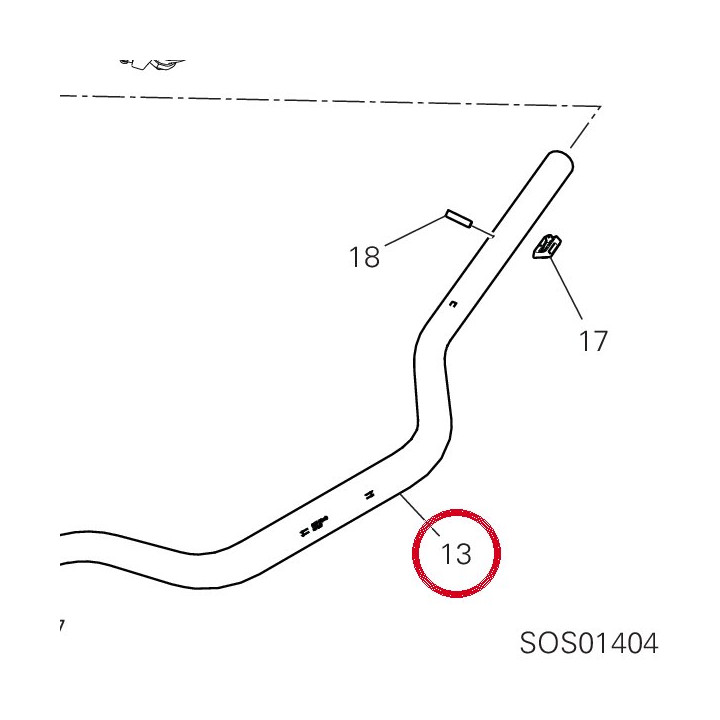 Guidon 36012141BA — réf. 36012141BA | Ducati Store