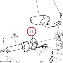 Commutateur droit 65010371E — réf. 65010371E | Ducati Store