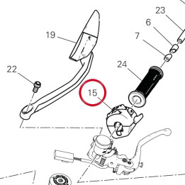 Commutateur gauche 65110401E — réf. 65110401E | Ducati Store