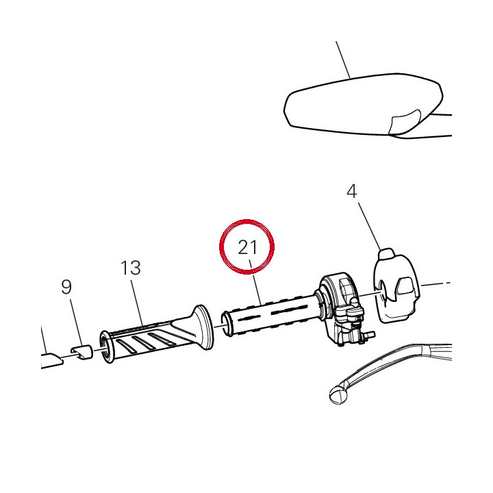 Contrôle gaz 66040063B — réf. 66040063B | Ducati Store