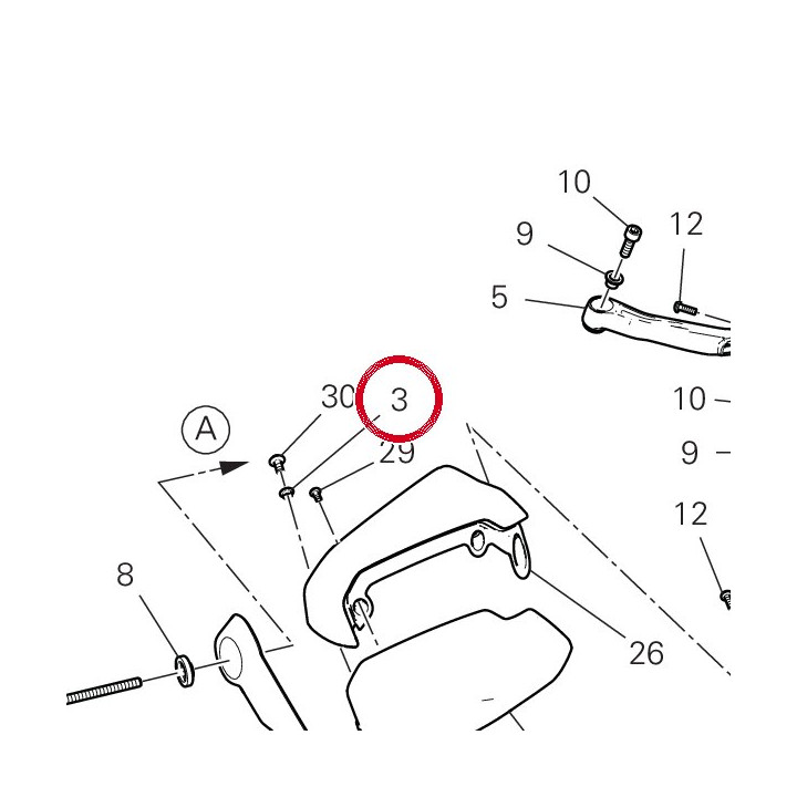 Entretoise 71611521AB — réf. 71611521AB | Ducati Store