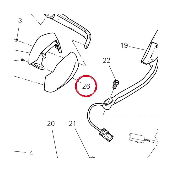 Calotte gauce 96211741A — réf. 96211741A | Ducati Store