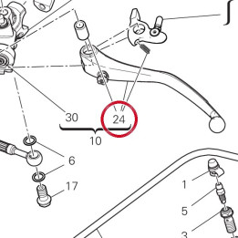 Levier embrayage 62610131A — réf. 62610131A | Ducati Store