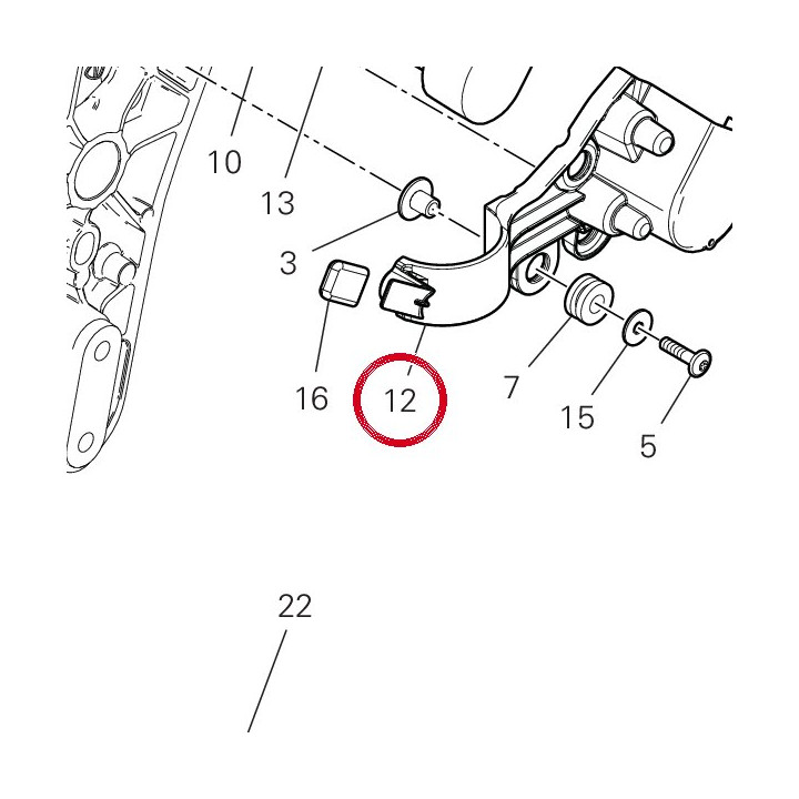 Support capteur 8291S022A — réf. 8291S022A | Ducati Store