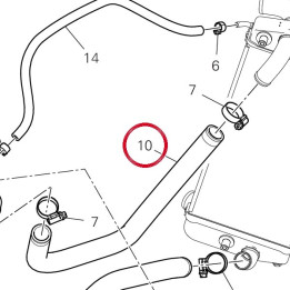 Tuyau eau supérieur — réf. 80018261A | Ducati Store