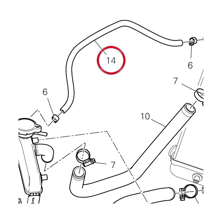 Tube D'Event 93410431B — réf. 93410431B | Ducati Store