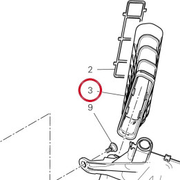 Conduit gauche. 80111181B — réf. 80111181B | Ducati Store