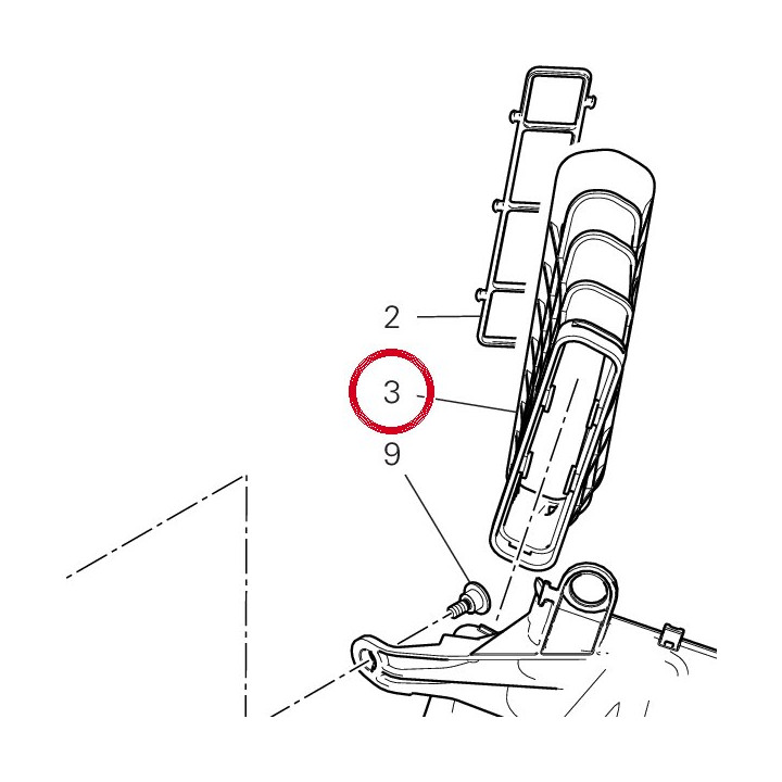 Conduit gauche. 80111181B — réf. 80111181B | Ducati Store