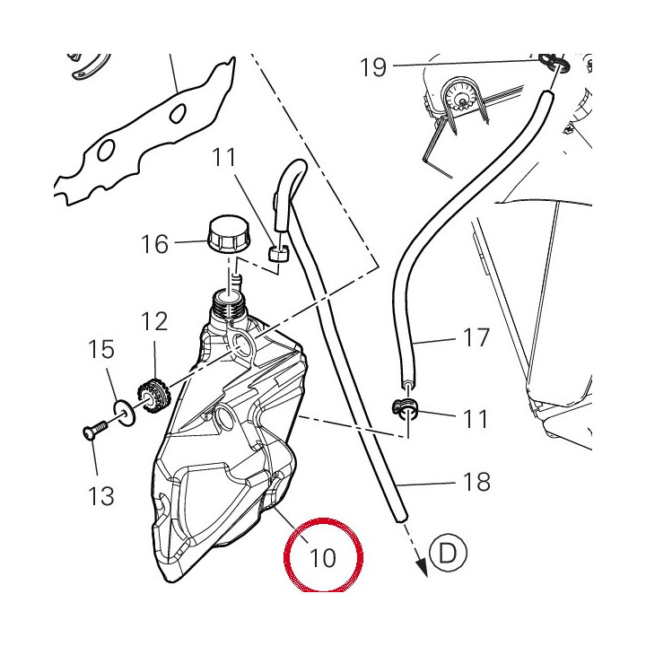 Vase expansion 58511261C — réf. 58511261C | Ducati Store