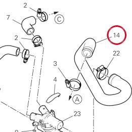 Manchon radiateur — réf. 80018241A | Ducati Store